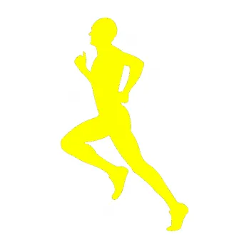 Polep vozidla Běžec 004 levá (05 - žlutá citron) SAMOLEPKA NA AUTO, NÁLEPKA, FÓLIE, POLEP, TUNING, VLASTNÍ TEXT, TISK, AUTOSAMOLEPKY.cz, POLEPY, OBRÁZEK, LOGO, 3D STICKERS