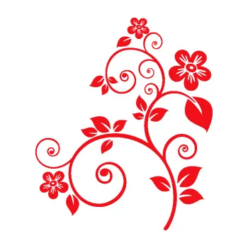 Samolepící dekorace SAMOLEPKA Květina dekor 012 levá (10 - červená) NA AUTO, NÁLEPKA, FÓLIE, POLEP, TUNING, VLASTNÍ TEXT, TISK, AUTOSAMOLEPKY.cz, POLEPY, OBRÁZEK, LOGO, SAMOLEPKY