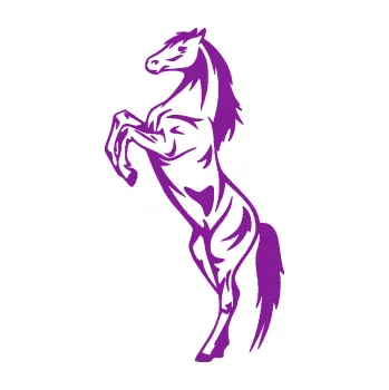 Samolepící dekorace Kůň 046 levá na zadních (14 - fialová) SAMOLEPKA NA AUTO, NÁLEPKA, FÓLIE, POLEP, TUNING, VLASTNÍ TEXT, TISK, AUTOSAMOLEPKY.cz, POLEPY, OBRÁZEK, LOGO, 3D STICKERS