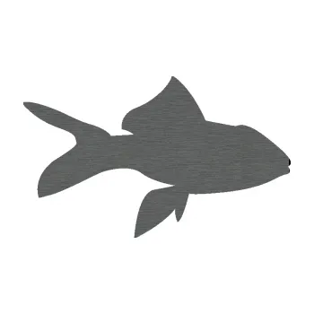 Polep vozidla SAMOLEPKA Ryba 002 pravá (62 - škrábaný titan) NA AUTO, NÁLEPKA, FÓLIE, POLEP, TUNING, VLASTNÍ TEXT, TISK, AUTOSAMOLEPKY.cz, POLEPY, OBRÁZEK, LOGO, SAMOLEPKY