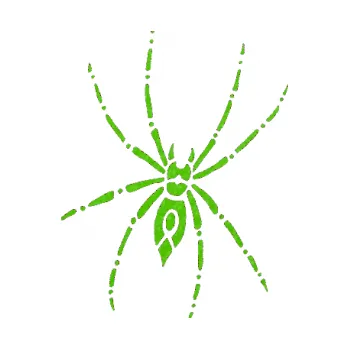 Samolepící dekorace SAMOLEPKA Pavouk 011 - pravá (58 - 3D karbon zelený kawasaki) NA AUTO, NÁLEPKA, FÓLIE, POLEP, TUNING, VLASTNÍ TEXT, TISK, AUTOSAMOLEPKY.cz, POLEPY, OBRÁZEK, LOGO, SAMOLEPKY