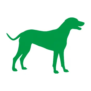 Polep vozidla SAMOLEPKA Pes 095 pravá Dalmatin (12 - zelená) NA AUTO, NÁLEPKA, FÓLIE, POLEP, TUNING, VLASTNÍ TEXT, TISK, AUTOSAMOLEPKY.cz, POLEPY, OBRÁZEK, LOGO, SAMOLEPKY