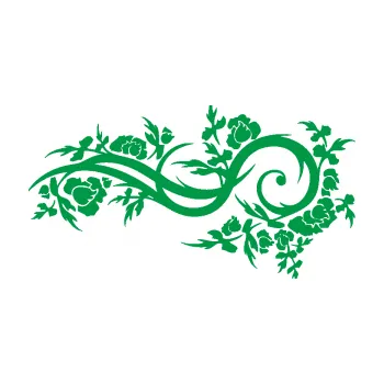 Samolepící dekorace Květina dekor 013 levá (12 - zelená) SAMOLEPKA NA AUTO, NÁLEPKA, FÓLIE, POLEP, TUNING, VLASTNÍ TEXT, TISK, AUTOSAMOLEPKY.cz, POLEPY, OBRÁZEK, LOGO, 3D STICKERS