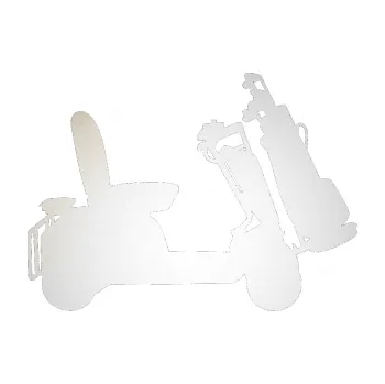 Polep vozidla SAMOLEPKA Golfista 011 pravá (82 - odrazková reflexní bílá) NA AUTO, NÁLEPKA, FÓLIE, POLEP, TUNING, VLASTNÍ TEXT, TISK, AUTOSAMOLEPKY.cz, POLEPY, OBRÁZEK, LOGO, SAMOLEPKY