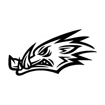 Samolepící dekorace SAMOLEPKA Divoké prase 002 levá kanec hlava (01 - černá) NA AUTO, NÁLEPKA, FÓLIE, POLEP, TUNING, VLASTNÍ TEXT, TISK, AUTOSAMOLEPKY.cz, POLEPY, OBRÁZEK, LOGO, SAMOLEPKY