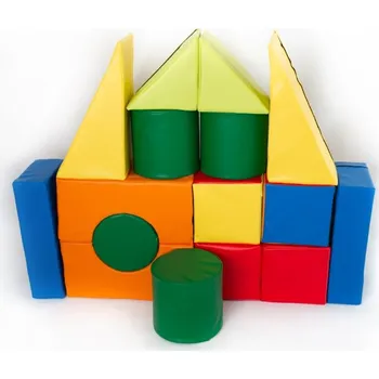 ostatní stavebnice Molitanová stavebnice Moliplay velikost L Koženka 16 dílů (Stavebnice velikost L - 20cm)