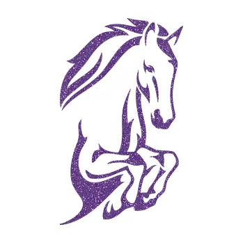 Samolepící dekorace SAMOLEPKA Kůň 031 pravá skok (87 - Ultra Metalic fialová) NA AUTO, NÁLEPKA, FÓLIE, POLEP, TUNING, VLASTNÍ TEXT, TISK, AUTOSAMOLEPKY.cz, POLEPY, OBRÁZEK, LOGO, SAMOLEPKY