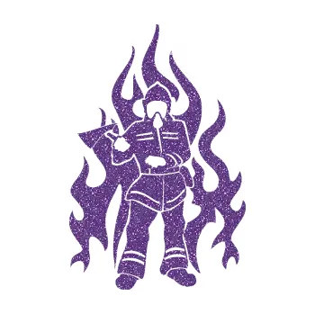 Samolepící dekorace SAMOLEPKA Hasič 008 levá (87 - Ultra Metalic fialová) NA AUTO, NÁLEPKA, FÓLIE, POLEP, TUNING, VLASTNÍ TEXT, TISK, AUTOSAMOLEPKY.cz, POLEPY, OBRÁZEK, LOGO, SAMOLEPKY