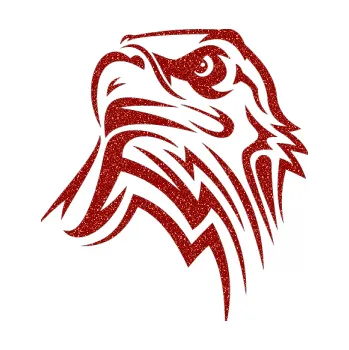 Samolepicí dekorace na vozidlo Orel 011 levá hlava (86 - Ultra Metalic červená) SAMOLEPKA NA AUTO, NÁLEPKA, FÓLIE, POLEP, TUNING, VLASTNÍ TEXT, TISK, AUTOSAMOLEPKY.cz, POLEPY, OBRÁZEK, LOGO, 3D STICKERS