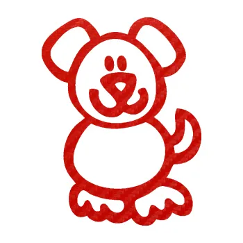 samolepka Cartoon family pejsek (53 - 3D karbon červený) SAMOLEPKA NA AUTO, NÁLEPKA, FÓLIE, POLEP, TUNING, VLASTNÍ TEXT, TISK, AUTOSAMOLEPKY.cz, POLEPY, OBRÁZEK, LOGO, 3D STICKERS