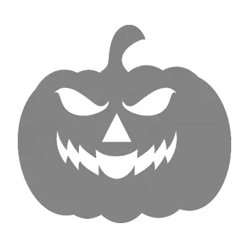 Samolepící dekorace Halloween 018 levá dýně (17 - šedá) SAMOLEPKA NA AUTO, NÁLEPKA, FÓLIE, POLEP, TUNING, VLASTNÍ TEXT, TISK, AUTOSAMOLEPKY.cz, POLEPY, OBRÁZEK, LOGO, 3D STICKERS