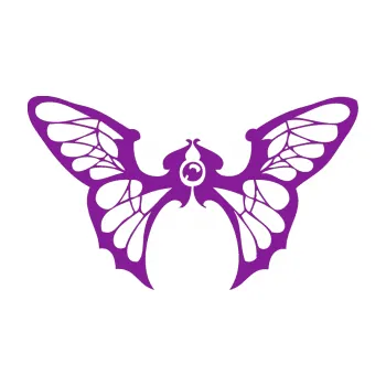 Samolepící dekorace Motýl 001 pravá (14 - fialová) SAMOLEPKA NA AUTO, NÁLEPKA, FÓLIE, POLEP, TUNING, VLASTNÍ TEXT, TISK, AUTOSAMOLEPKY.cz, POLEPY, OBRÁZEK, LOGO, 3D STICKERS