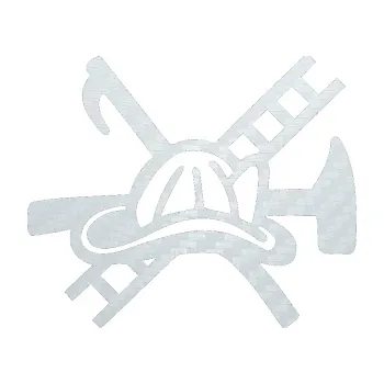 Samolepící dekorace SAMOLEPKA Hasič 005 pravá (51 - 3D karbon bílý) NA AUTO, NÁLEPKA, FÓLIE, POLEP, TUNING, VLASTNÍ TEXT, TISK, AUTOSAMOLEPKY.cz, POLEPY, OBRÁZEK, LOGO, SAMOLEPKY