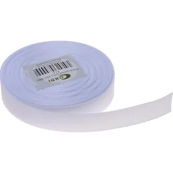 Stuha Stuha rypsová 2 cm, 23 m, 1101 bílá