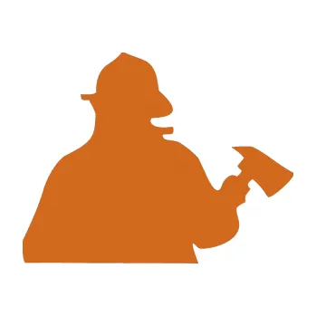 Samolepící dekorace SAMOLEPKA Hasič 004 pravá (26 - oříšková) NA AUTO, NÁLEPKA, FÓLIE, POLEP, TUNING, VLASTNÍ TEXT, TISK, AUTOSAMOLEPKY.cz, POLEPY, OBRÁZEK, LOGO, SAMOLEPKY