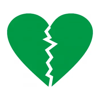 Samolepící dekorace Rozbité srdce 001 (12 - zelená) SAMOLEPKA NA AUTO, NÁLEPKA, FÓLIE, POLEP, TUNING, VLASTNÍ TEXT, TISK, AUTOSAMOLEPKY.cz, POLEPY, OBRÁZEK, LOGO, 3D STICKERS