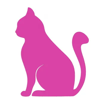 Samolepící dekorace Kočka 001 levá (16 - růžová) SAMOLEPKA NA AUTO, NÁLEPKA, FÓLIE, POLEP, TUNING, VLASTNÍ TEXT, TISK, AUTOSAMOLEPKY.cz, POLEPY, OBRÁZEK, LOGO, 3D STICKERS