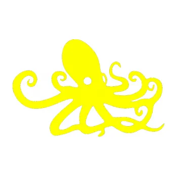 Samolepící dekorace Chobotnice 001 pravá (05 - žlutá citron) SAMOLEPKA NA AUTO, NÁLEPKA, FÓLIE, POLEP, TUNING, VLASTNÍ TEXT, TISK, AUTOSAMOLEPKY.cz, POLEPY, OBRÁZEK, LOGO, 3D STICKERS