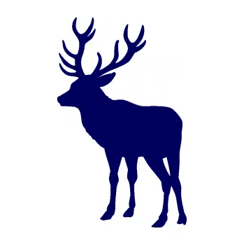 Samolepící dekorace SAMOLEPKA Jelen 003 levá (23 - tmavě modrá) NA AUTO, NÁLEPKA, FÓLIE, POLEP, TUNING, VLASTNÍ TEXT, TISK, AUTOSAMOLEPKY.cz, POLEPY, OBRÁZEK, LOGO, SAMOLEPKY