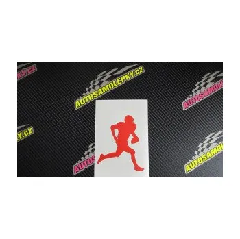 Polep vozidla SAMOLEPKA Americký fotbal 001 pravá (10 - červená) NA AUTO, NÁLEPKA, FÓLIE, POLEP, TUNING, VLASTNÍ TEXT, TISK, AUTOSAMOLEPKY.cz, POLEPY, OBRÁZEK, LOGO, SAMOLEPKY