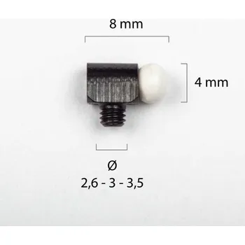 Příslušenství pro sportovní střelbu Muška na brokovnici - bílá - č.11