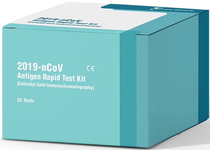 Foto Beijing Lepu Medical Tech SARSCoV2 Antigen Rapid Test Kit 25 ks