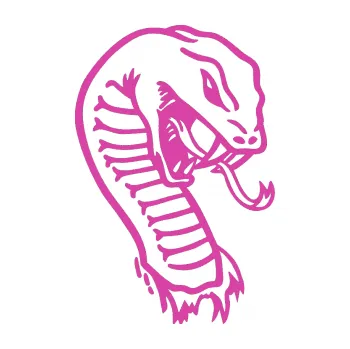 Samolepící dekorace Cobra pravá (16 - růžová) SAMOLEPKA NA AUTO, NÁLEPKA, FÓLIE, POLEP, TUNING, VLASTNÍ TEXT, TISK, AUTOSAMOLEPKY.cz, POLEPY, OBRÁZEK, LOGO, 3D STICKERS