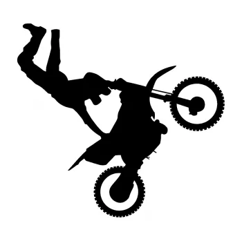 Samolepící dekorace SAMOLEPKA Motorka 008 pravá motokros freestyle (01 - černá) NA AUTO, NÁLEPKA, FÓLIE, POLEP, TUNING, VLASTNÍ TEXT, TISK, AUTOSAMOLEPKY.cz, POLEPY, OBRÁZEK, LOGO, SAMOLEPKY