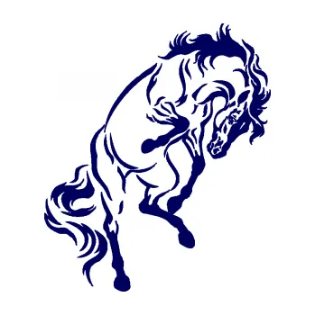 Samolepící dekorace SAMOLEPKA Kůň 047 pravá (23 - tmavě modrá) NA AUTO, NÁLEPKA, FÓLIE, POLEP, TUNING, VLASTNÍ TEXT, TISK, AUTOSAMOLEPKY.cz, POLEPY, OBRÁZEK, LOGO, SAMOLEPKY