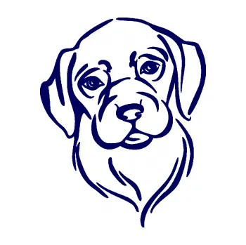 Polep vozidla Pes 130 levá hlavička (23 - tmavě modrá) SAMOLEPKA NA AUTO, NÁLEPKA, FÓLIE, POLEP, TUNING, VLASTNÍ TEXT, TISK, AUTOSAMOLEPKY.cz, POLEPY, OBRÁZEK, LOGO, 3D STICKERS