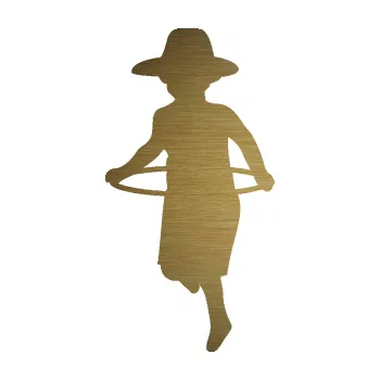 samolepka Hula Hop 001 levá dítě s obručí (64 - škrábaný kov zlatý) SAMOLEPKA NA AUTO, NÁLEPKA, FÓLIE, POLEP, TUNING, VLASTNÍ TEXT, TISK, AUTOSAMOLEPKY.cz, POLEPY, OBRÁZEK, LOGO, 3D STICKERS