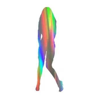 Polep vozidla Erotická žena 015 levá (93 - Holografická) SAMOLEPKA NA AUTO, NÁLEPKA, FÓLIE, POLEP, TUNING, VLASTNÍ TEXT, TISK, AUTOSAMOLEPKY.cz, POLEPY, OBRÁZEK, LOGO, 3D STICKERS