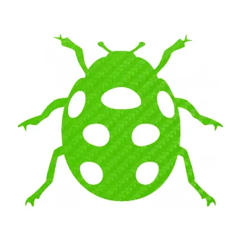 Samolepící dekorace SAMOLEPKA Beruška 003 (58 - 3D karbon zelený kawasaki) NA AUTO, NÁLEPKA, FÓLIE, POLEP, TUNING, VLASTNÍ TEXT, TISK, AUTOSAMOLEPKY.cz, POLEPY, OBRÁZEK, LOGO, SAMOLEPKY