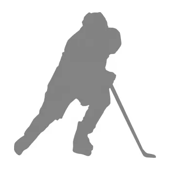 Samolepicí dekorace na vozidlo Hokejista 023 pravá (17 - šedá) SAMOLEPKA NA AUTO, NÁLEPKA, FÓLIE, POLEP, TUNING, VLASTNÍ TEXT, TISK, AUTOSAMOLEPKY.cz, POLEPY, OBRÁZEK, LOGO, 3D STICKERS