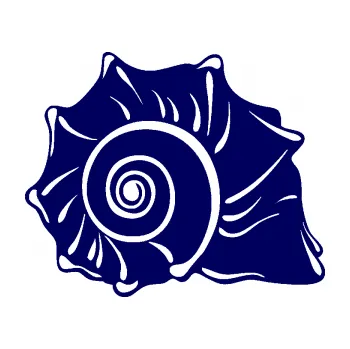 Samolepící dekorace Mušle pravá ulita (23 - tmavě modrá) SAMOLEPKA NA AUTO, NÁLEPKA, FÓLIE, POLEP, TUNING, VLASTNÍ TEXT, TISK, AUTOSAMOLEPKY.cz, POLEPY, OBRÁZEK, LOGO, 3D STICKERS