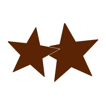 Samolepící dekorace Hvězdy 002 pravá spojené (15 - hnědá) SAMOLEPKA NA AUTO, NÁLEPKA, FÓLIE, POLEP, TUNING, VLASTNÍ TEXT, TISK, AUTOSAMOLEPKY.cz, POLEPY, OBRÁZEK, LOGO, 3D STICKERS