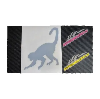 Samolepící dekorace SAMOLEPKA Opice 002 levá (10 - červená) NA AUTO, NÁLEPKA, FÓLIE, POLEP, TUNING, VLASTNÍ TEXT, TISK, AUTOSAMOLEPKY.cz, POLEPY, OBRÁZEK, LOGO, SAMOLEPKY