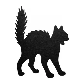 Samolepící dekorace SAMOLEPKA Kočka 013 pravá (63 - škrábaný kov černý) NA AUTO, NÁLEPKA, FÓLIE, POLEP, TUNING, VLASTNÍ TEXT, TISK, AUTOSAMOLEPKY.cz, POLEPY, OBRÁZEK, LOGO, SAMOLEPKY