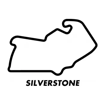 Samolepící dekorace SAMOLEPKA Okruh Silverstone (01 - černá) NA AUTO, NÁLEPKA, FÓLIE, POLEP, TUNING, VLASTNÍ TEXT, TISK, AUTOSAMOLEPKY.cz, POLEPY, OBRÁZEK, LOGO, SAMOLEPKY