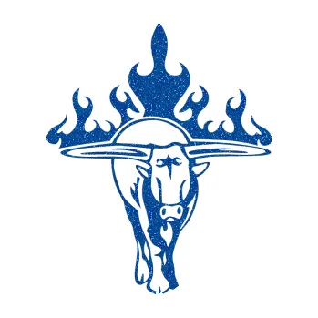 Samolepicí dekorace na vozidlo Animal flames 050 pravá býk (88 - Ultra Metalic modrá) SAMOLEPKA NA AUTO, NÁLEPKA, FÓLIE, POLEP, TUNING, VLASTNÍ TEXT, TISK, AUTOSAMOLEPKY.cz, POLEPY, OBRÁZEK, LOGO, 3D STICKERS