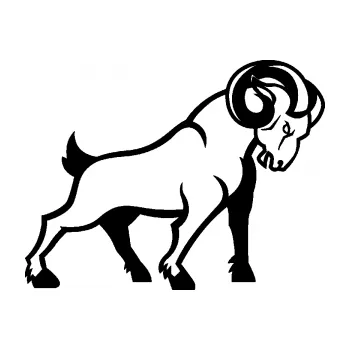 Samolepící dekorace SAMOLEPKA Kozel 002 pravá (01 - černá) NA AUTO, NÁLEPKA, FÓLIE, POLEP, TUNING, VLASTNÍ TEXT, TISK, AUTOSAMOLEPKY.cz, POLEPY, OBRÁZEK, LOGO, SAMOLEPKY