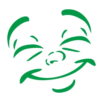 Samolepící dekorace Obličej 004 pravá šťastný (12 - zelená) SAMOLEPKA NA AUTO, NÁLEPKA, FÓLIE, POLEP, TUNING, VLASTNÍ TEXT, TISK, AUTOSAMOLEPKY.cz, POLEPY, OBRÁZEK, LOGO, 3D STICKERS