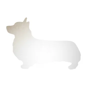 Polep vozidla SAMOLEPKA Pes 164 levá Welsh Corgi Pembroke (82 - odrazková reflexní bílá) NA AUTO, NÁLEPKA, FÓLIE, POLEP, TUNING, VLASTNÍ TEXT, TISK, AUTOSAMOLEPKY.cz, POLEPY, OBRÁZEK, LOGO, SAMOLEPKY