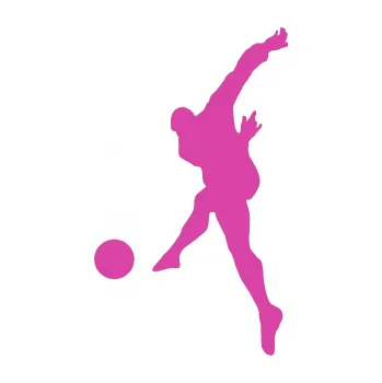 Samolepicí dekorace na vozidlo Fotbalista 034 levá (16 - růžová) SAMOLEPKA NA AUTO, NÁLEPKA, FÓLIE, POLEP, TUNING, VLASTNÍ TEXT, TISK, AUTOSAMOLEPKY.cz, POLEPY, OBRÁZEK, LOGO, 3D STICKERS