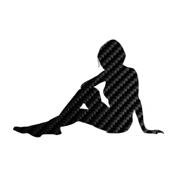 Polep vozidla Erotická žena 049 levá (50 - 3D karbon černý) SAMOLEPKA NA AUTO, NÁLEPKA, FÓLIE, POLEP, TUNING, VLASTNÍ TEXT, TISK, AUTOSAMOLEPKY.cz, POLEPY, OBRÁZEK, LOGO, 3D STICKERS