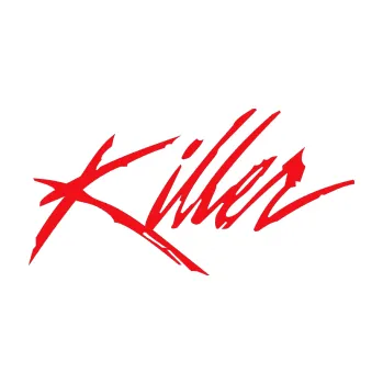 Polep vozidla SAMOLEPKA Killer graffiti nápis (10 - červená) NA AUTO, NÁLEPKA, FÓLIE, POLEP, TUNING, VLASTNÍ TEXT, TISK, AUTOSAMOLEPKY.cz, POLEPY, OBRÁZEK, LOGO, SAMOLEPKY