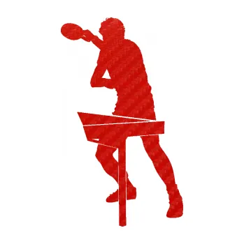 Polep vozidla SAMOLEPKA Ping pong 003 levá (53 - 3D karbon červený) NA AUTO, NÁLEPKA, FÓLIE, POLEP, TUNING, VLASTNÍ TEXT, TISK, AUTOSAMOLEPKY.cz, POLEPY, OBRÁZEK, LOGO, SAMOLEPKY