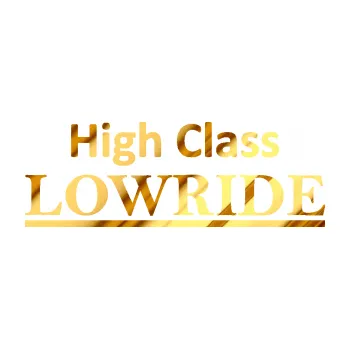 Polep vozidla SAMOLEPKA High class lowride nápis (81 - chrom fólie zlatá zrcadlová) NA AUTO, NÁLEPKA, FÓLIE, POLEP, TUNING, VLASTNÍ TEXT, TISK, AUTOSAMOLEPKY.cz, POLEPY, OBRÁZEK, LOGO, SAMOLEPKY