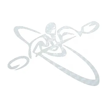 Polep vozidla SAMOLEPKA Kajakář 001 pravá (51 - 3D karbon bílý) NA AUTO, NÁLEPKA, FÓLIE, POLEP, TUNING, VLASTNÍ TEXT, TISK, AUTOSAMOLEPKY.cz, POLEPY, OBRÁZEK, LOGO, SAMOLEPKY