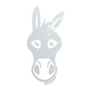 Samolepící dekorace SAMOLEPKA Osel 001 pravá (51 - 3D karbon bílý) NA AUTO, NÁLEPKA, FÓLIE, POLEP, TUNING, VLASTNÍ TEXT, TISK, AUTOSAMOLEPKY.cz, POLEPY, OBRÁZEK, LOGO, SAMOLEPKY